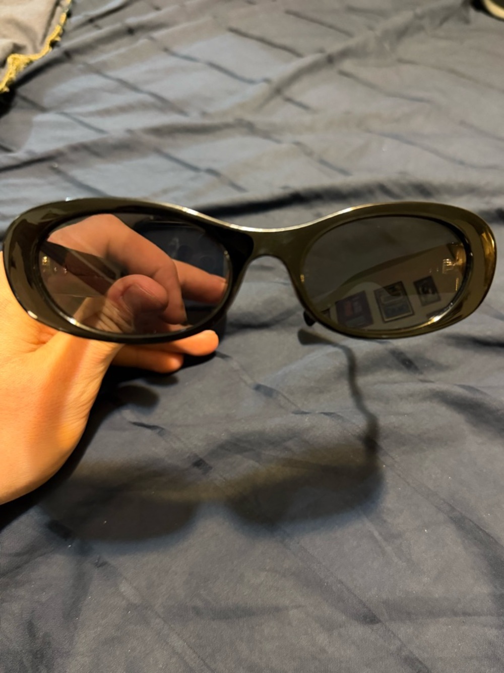 Miu Miu Black Oval Women's Sunglasses